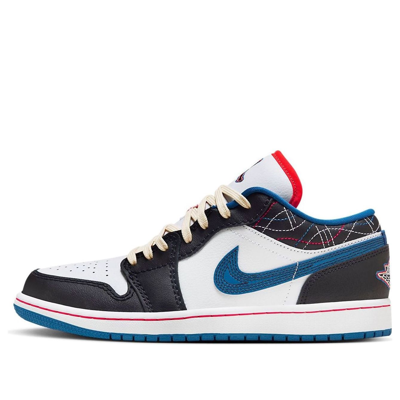 Air Jordan 1 Low “White Industrial Blue Siren Red”