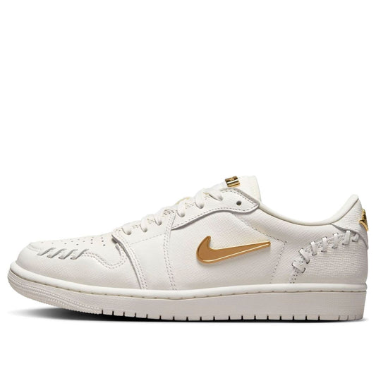 Air Jordan 1 Low Method of Make “Sail Metallic Gold”